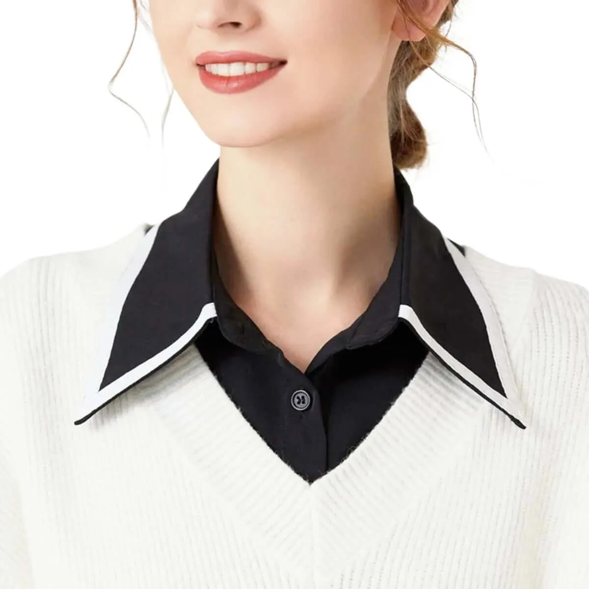 1pc Fake Collar - Detachable Shirt Collar For Women In 53 Styles!