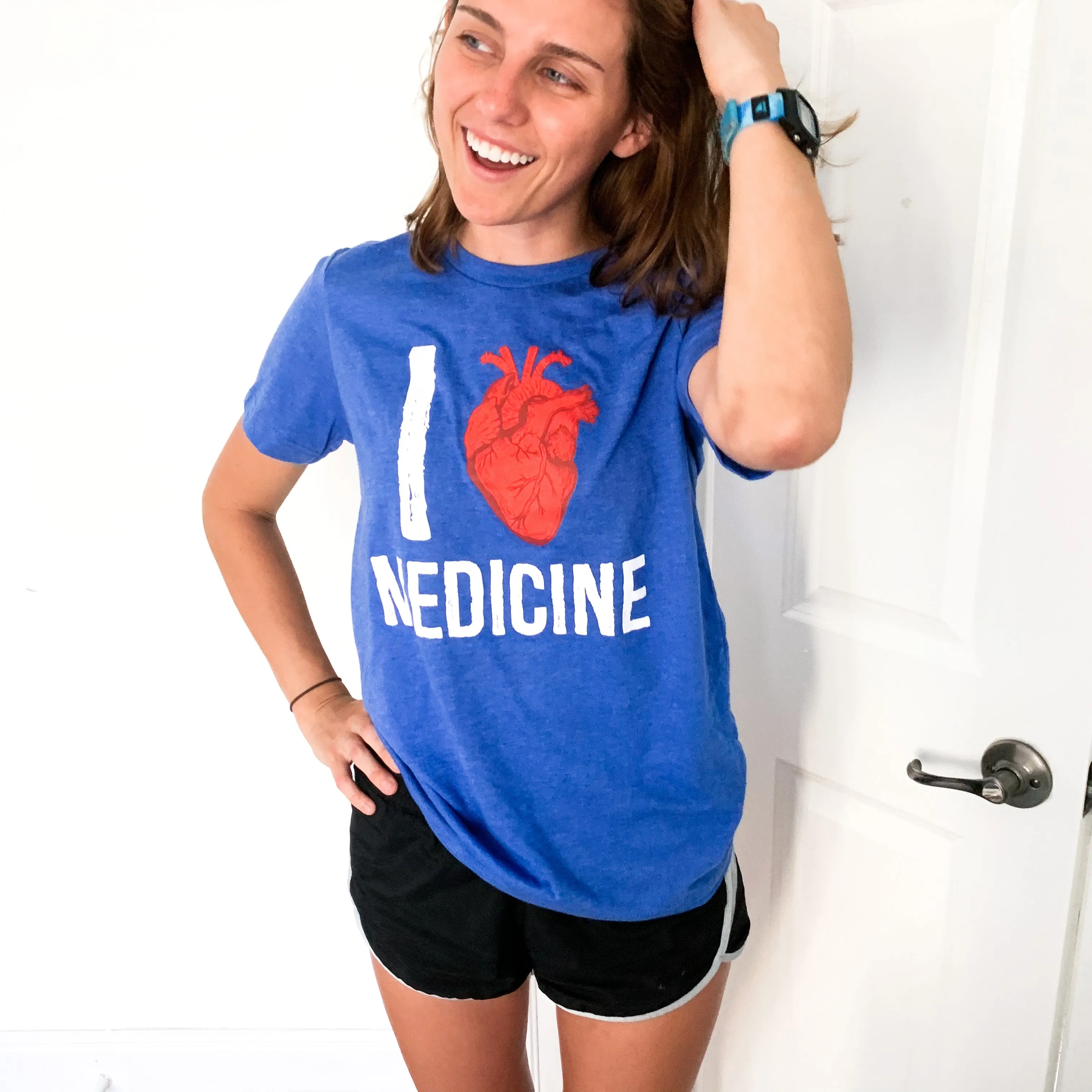 Blue I Heart Medicine Tee - FINAL SALE