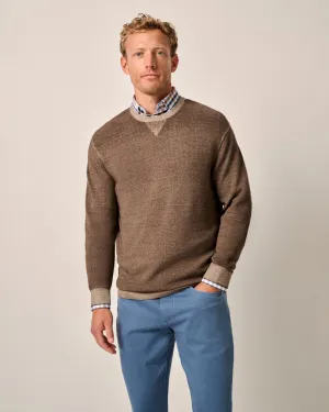 Burgess Garment-Dyed Crewneck Sweater - Maple