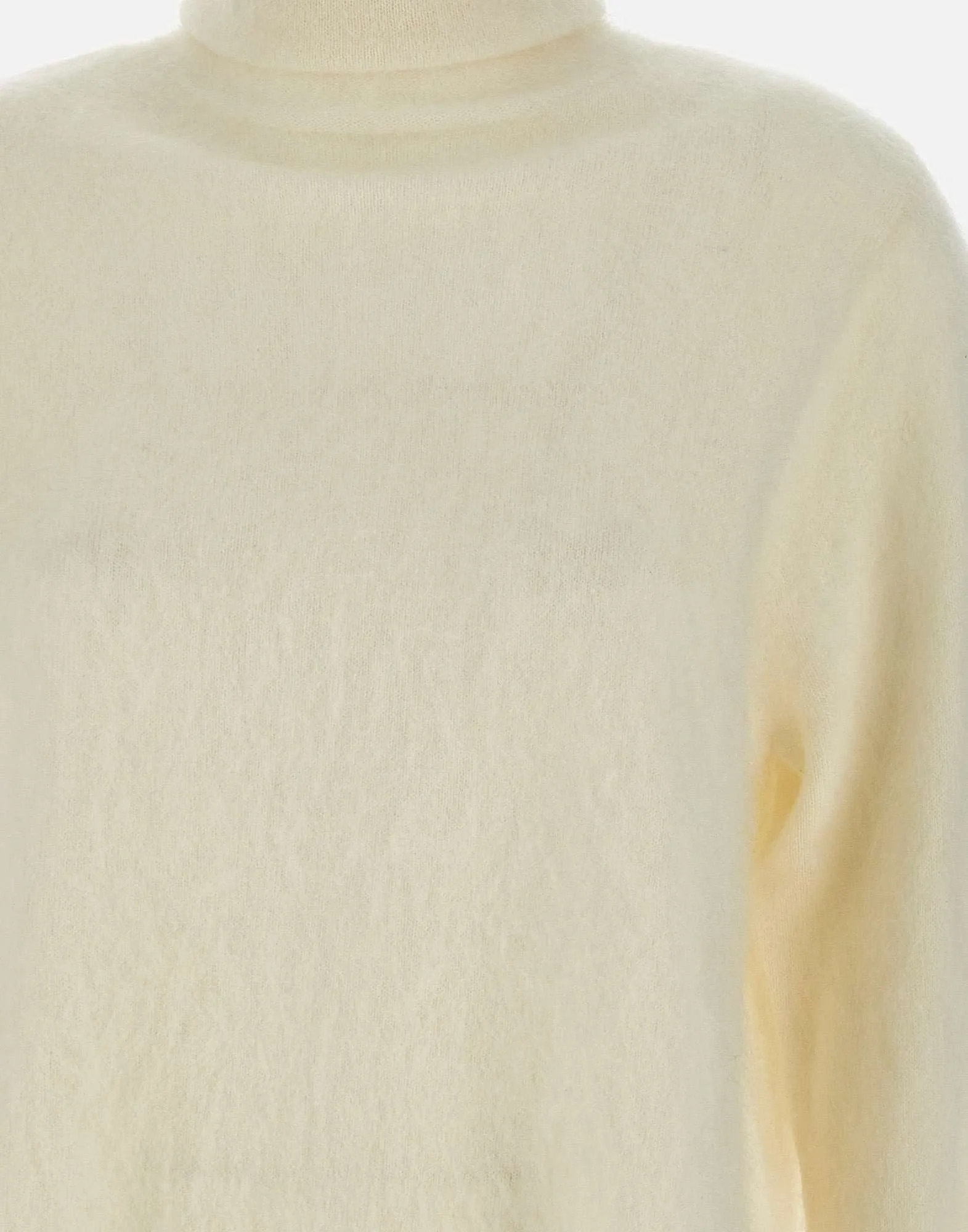 Cashmere Turtleneck Sweater in Milky White