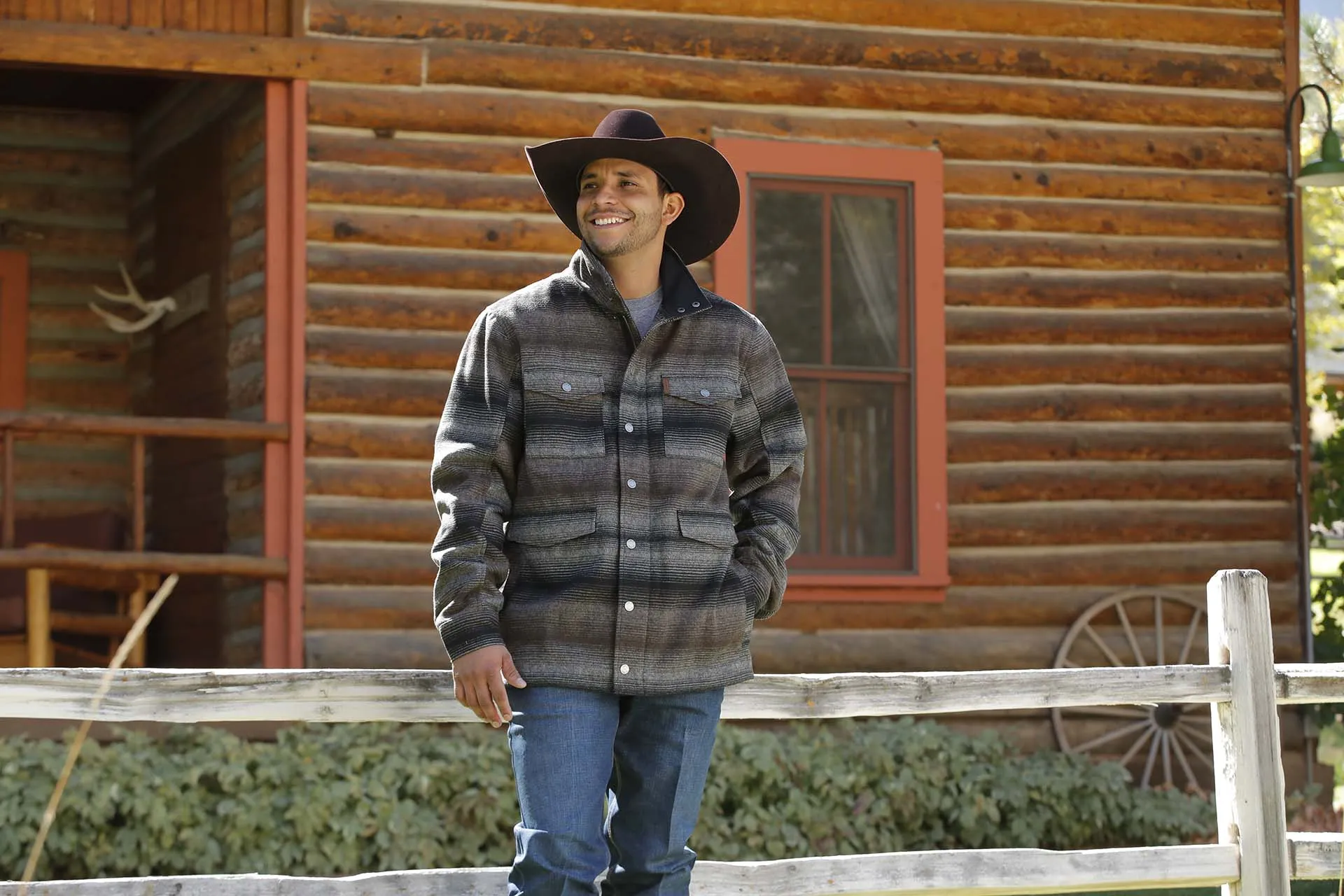 Cinch Men's Gray Frontier Coat