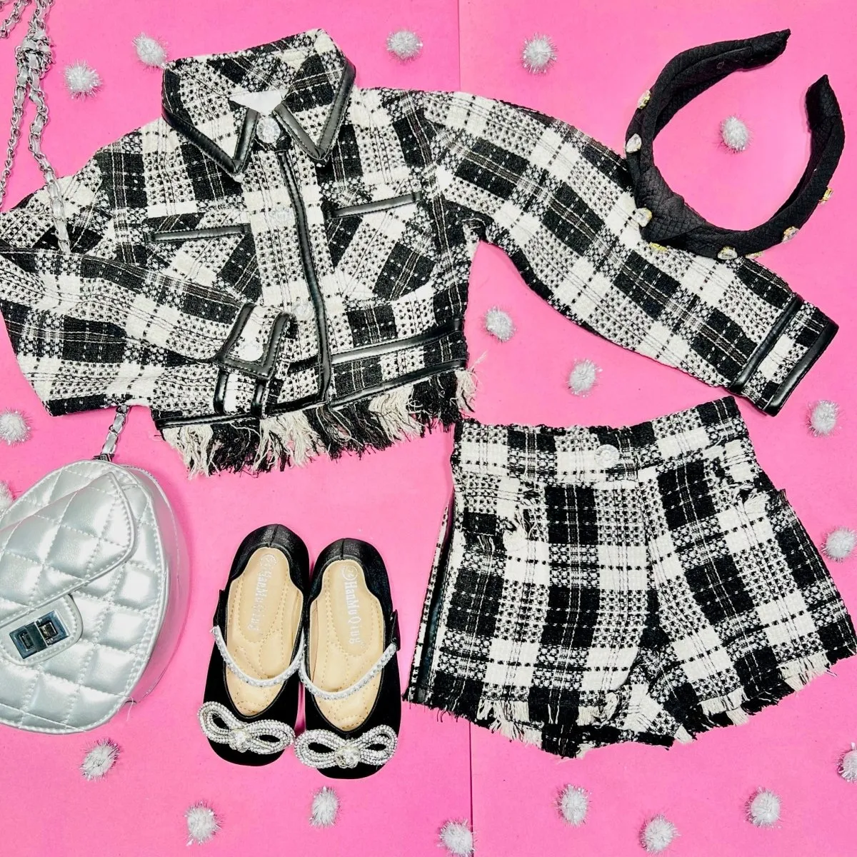 COCO JACKET, LONG SLEEVE TOP, AND SHORTS SET