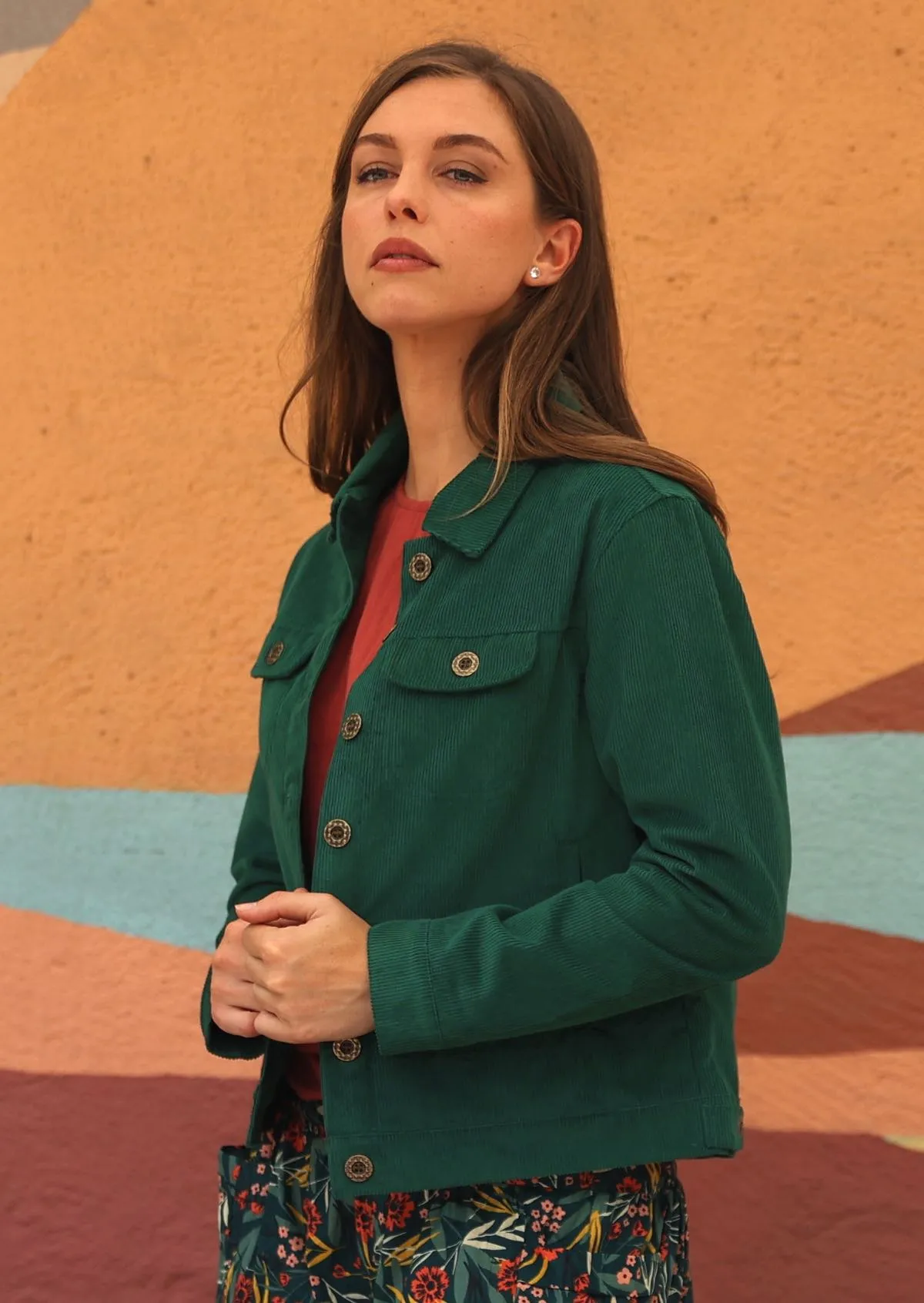 Corduroy Jacket Hunter Green