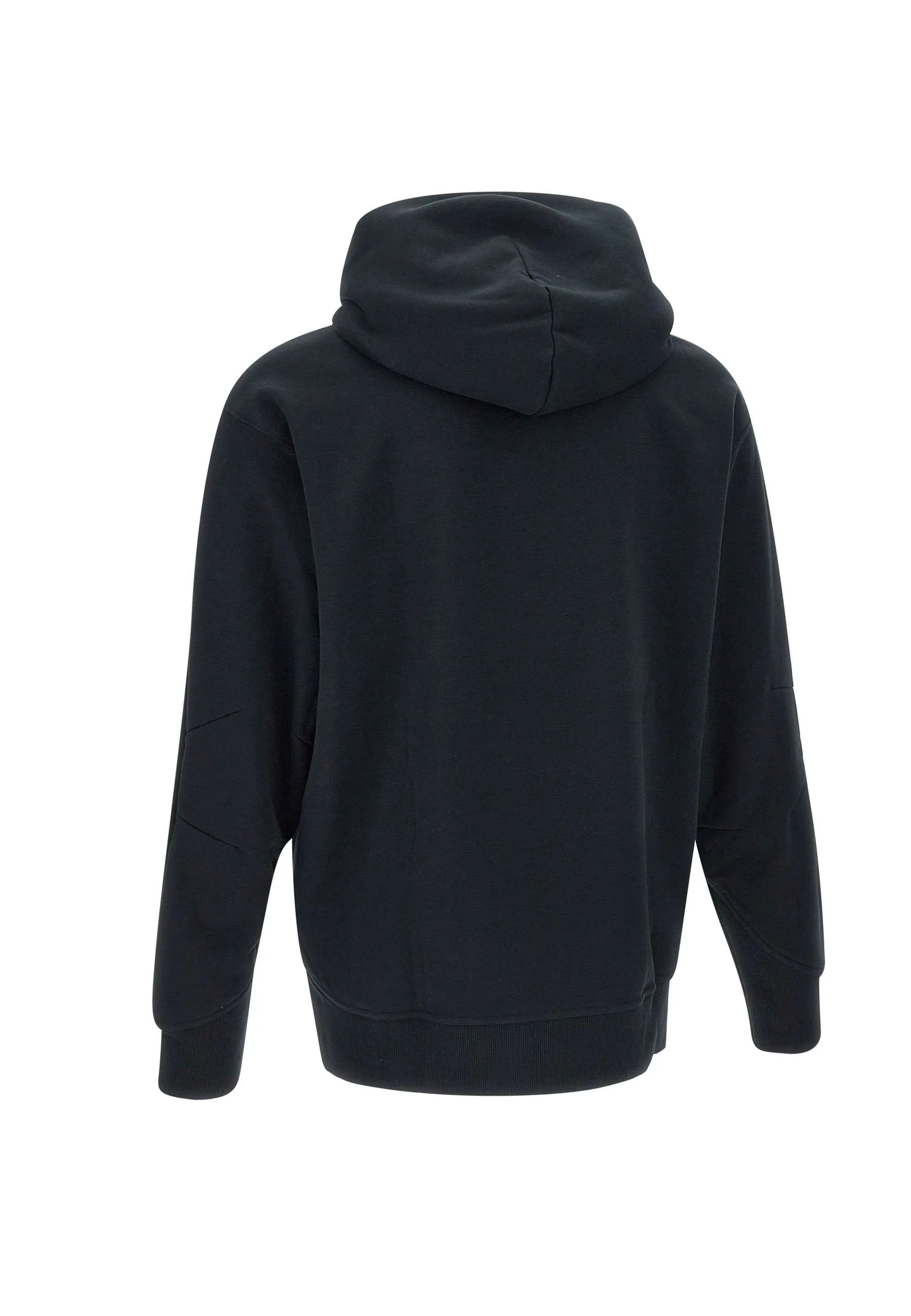 Cotton Black Hoodie with Kangaroo Pocket