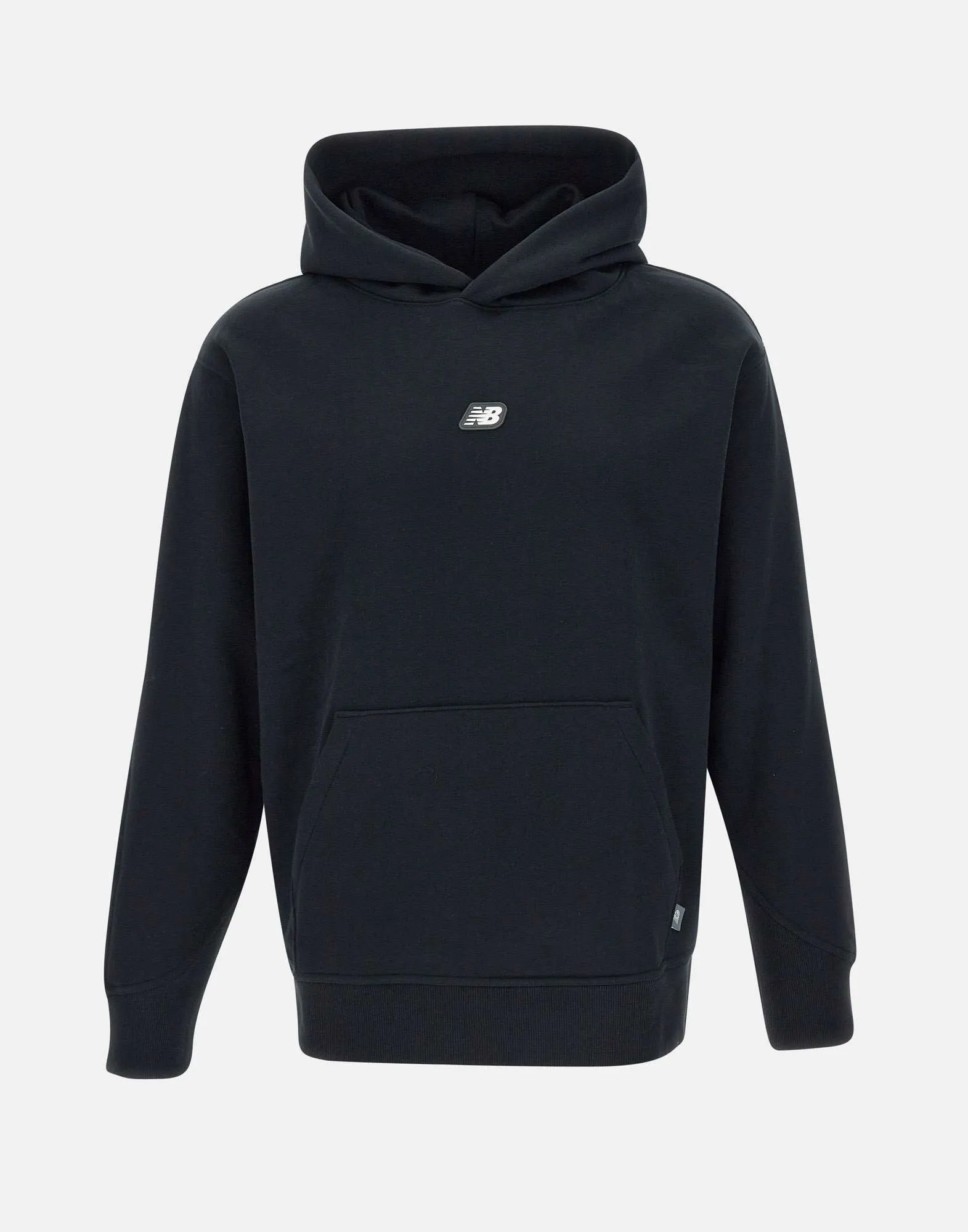 Cotton Black Hoodie with Kangaroo Pocket