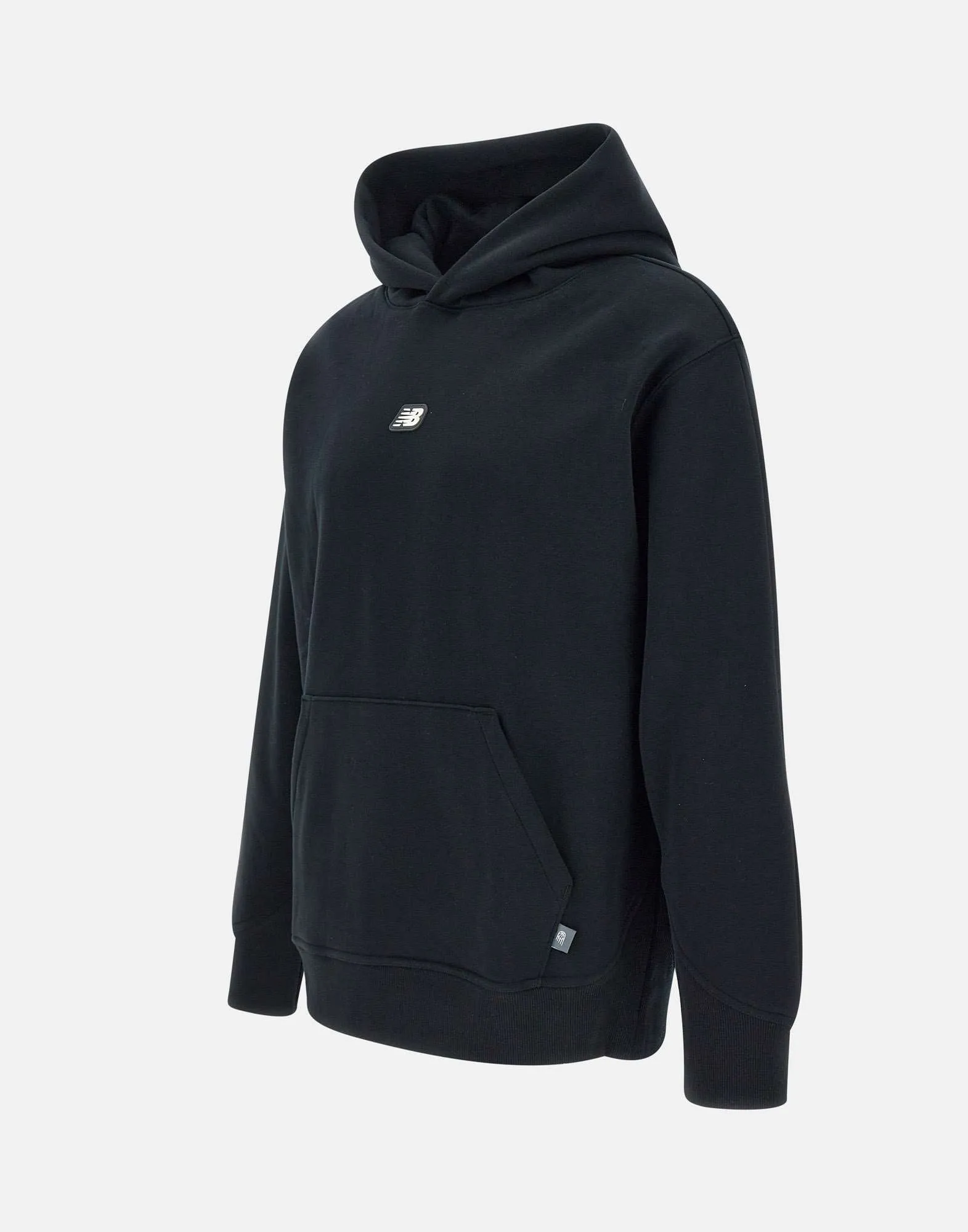 Cotton Black Hoodie with Kangaroo Pocket