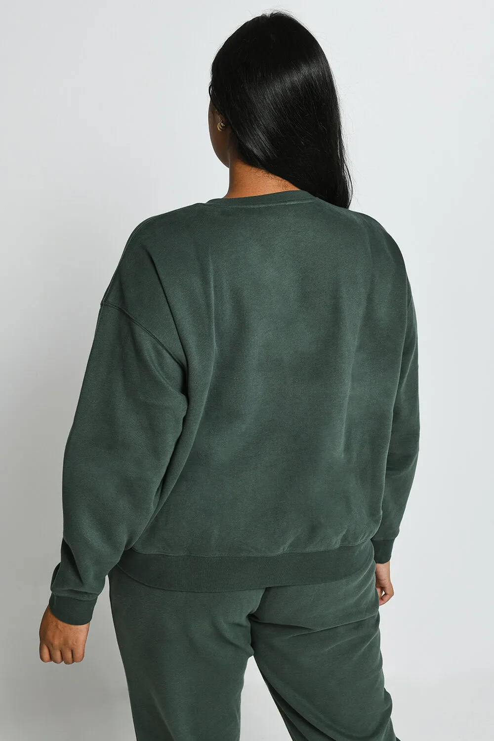 Curve Everyday Comfy Sweatshirt - Forest Green