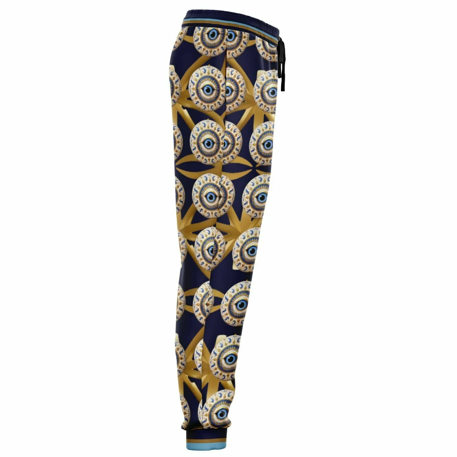 Evil Eye Protection in Midnight Eco-Poly Unisex Joggers