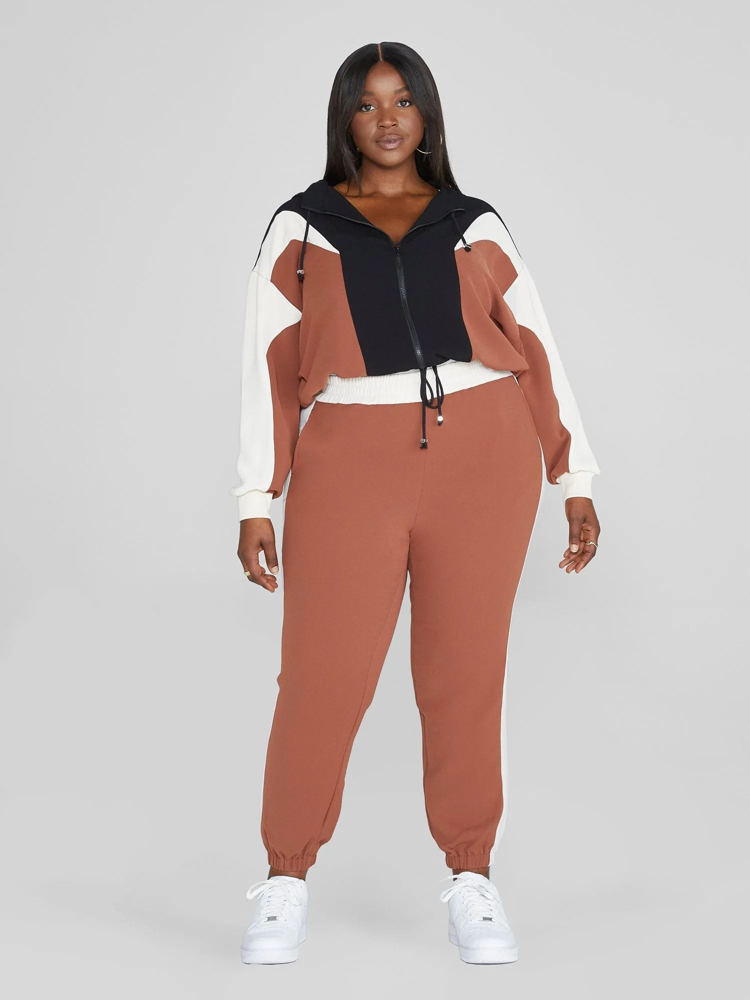 Fashion To Figure - Audrina Colorblock Jogger Pants