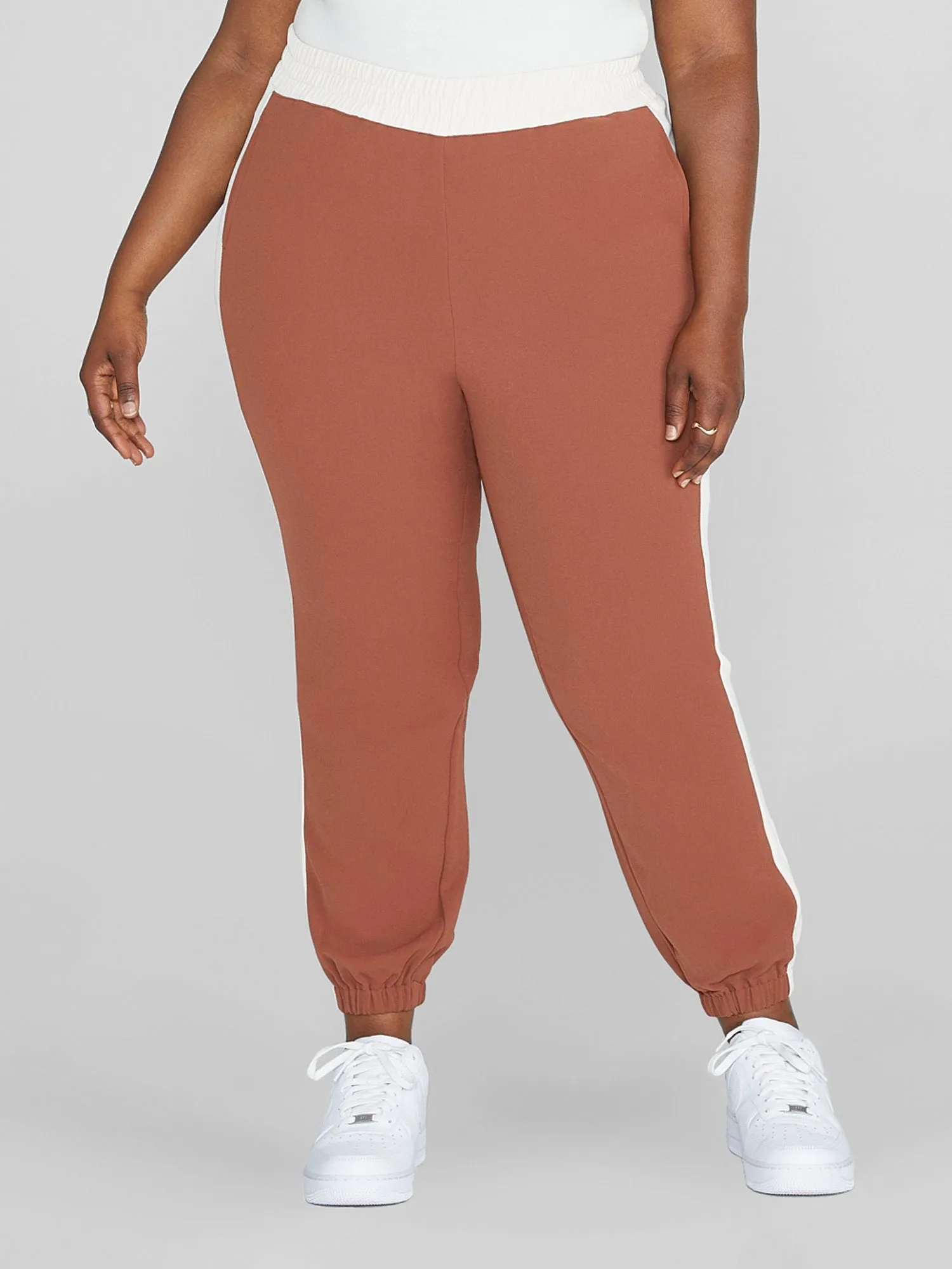 Fashion To Figure - Audrina Colorblock Jogger Pants