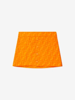 Fendi Girls FF Logo Skirt