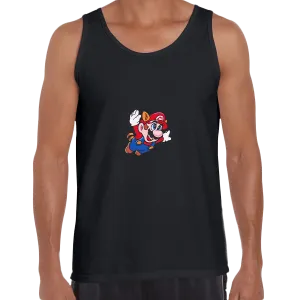 Flying Mario Bross Nintendo Retro OLD SKOOL Game Fast Delivery Unisex Tank Top