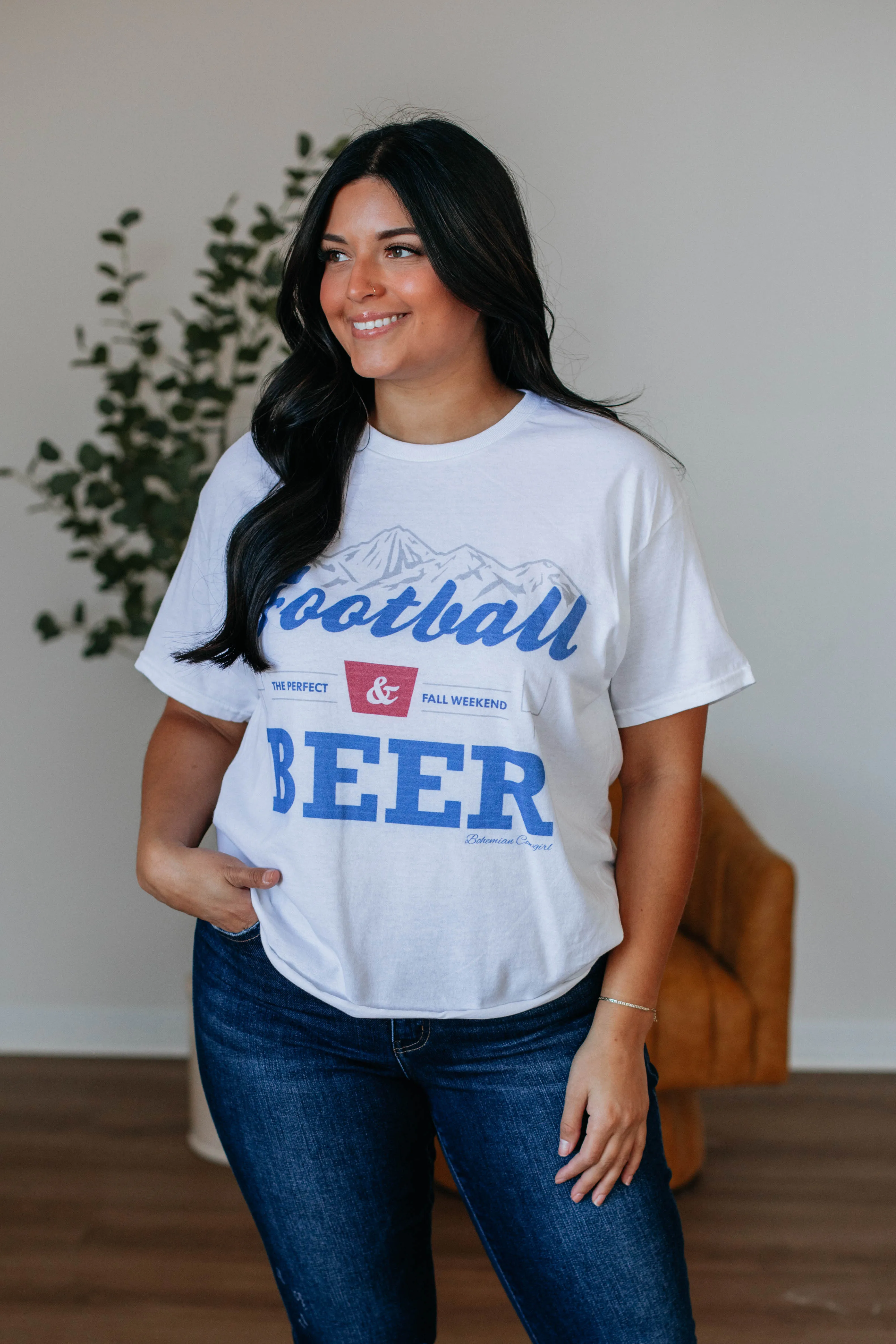 Football & Beer Graphic Tee