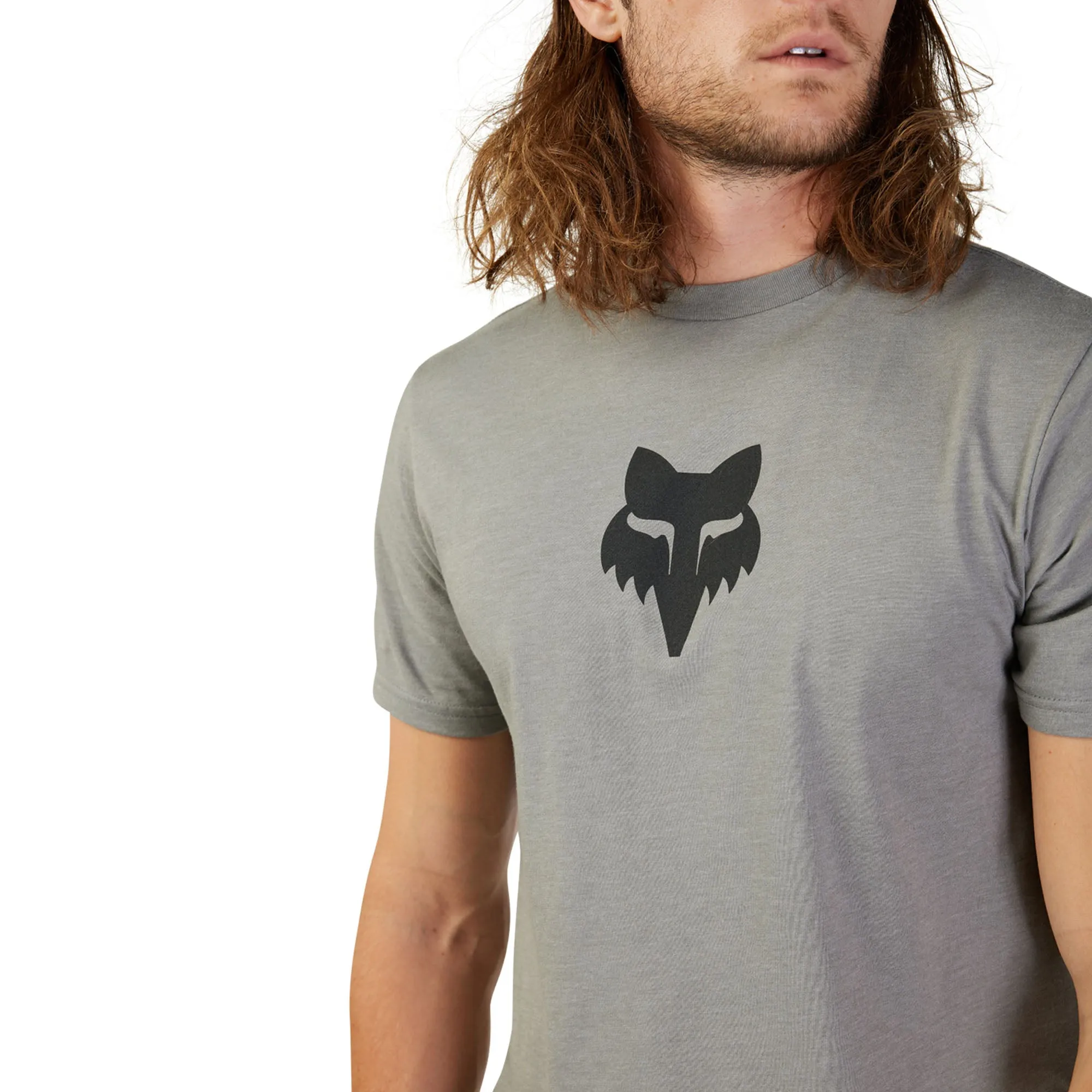 Fox Racing Fox Head SS Prem Tee T-Shirt Heather Graphite Grey