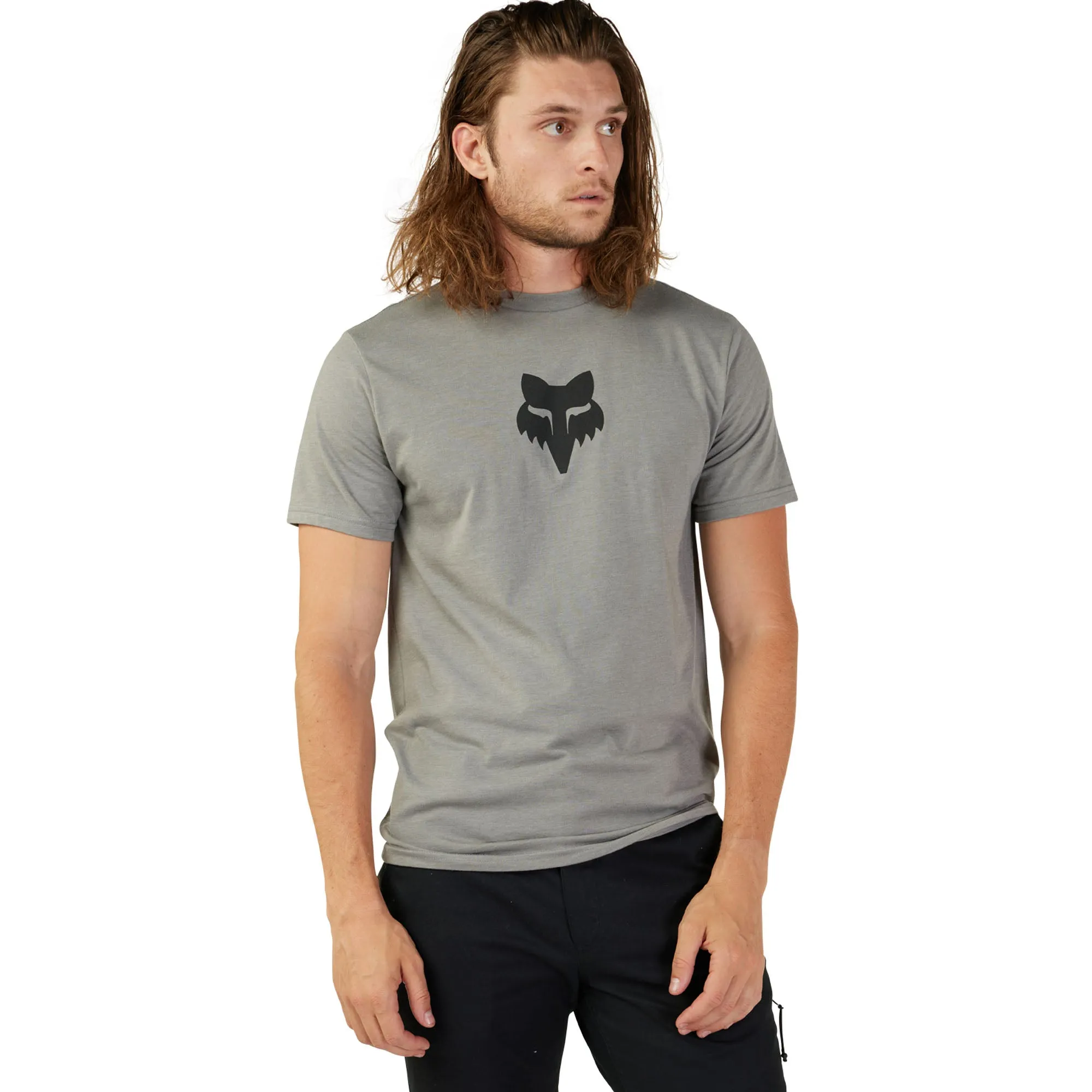 Fox Racing Fox Head SS Prem Tee T-Shirt Heather Graphite Grey