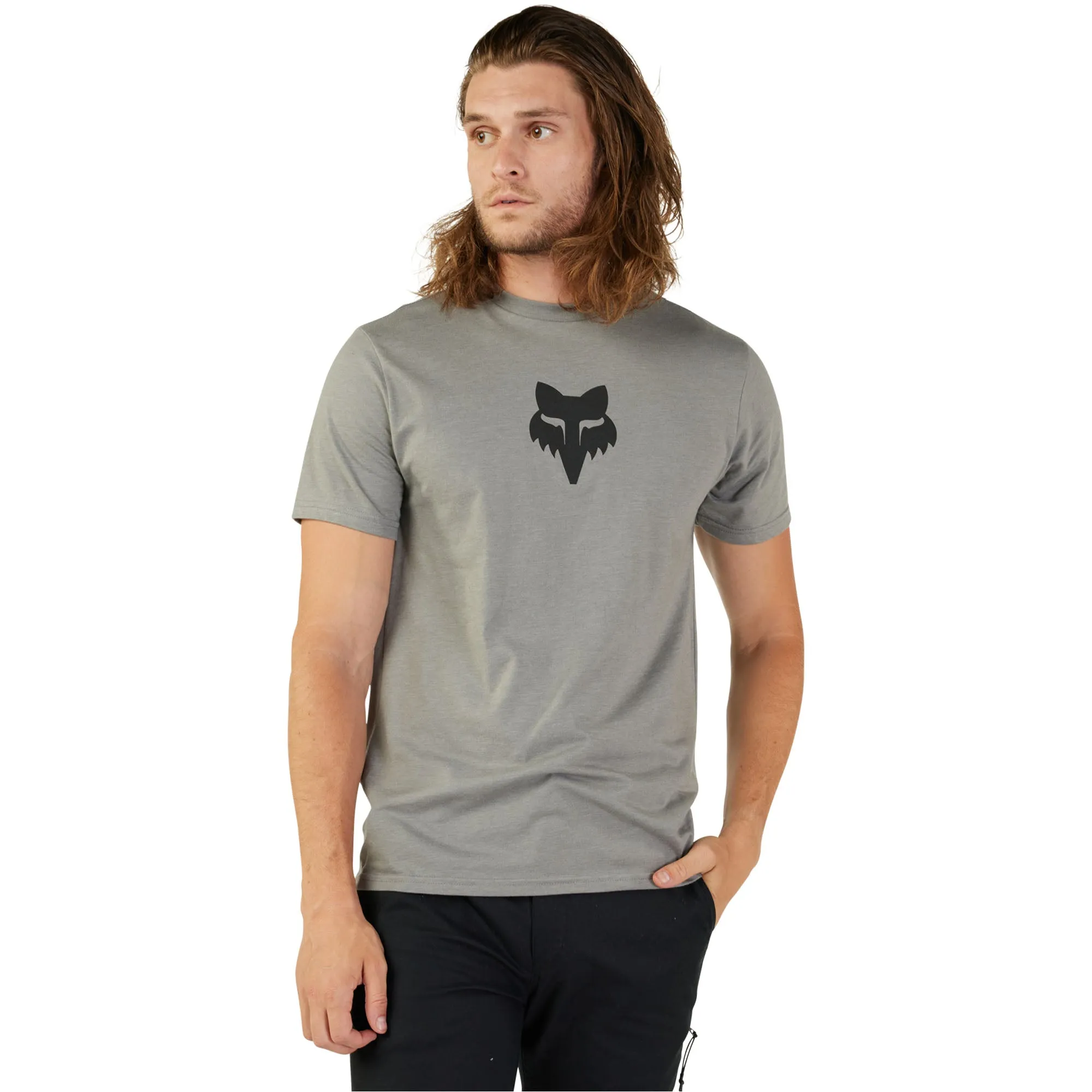 Fox Racing Fox Head SS Prem Tee T-Shirt Heather Graphite Grey