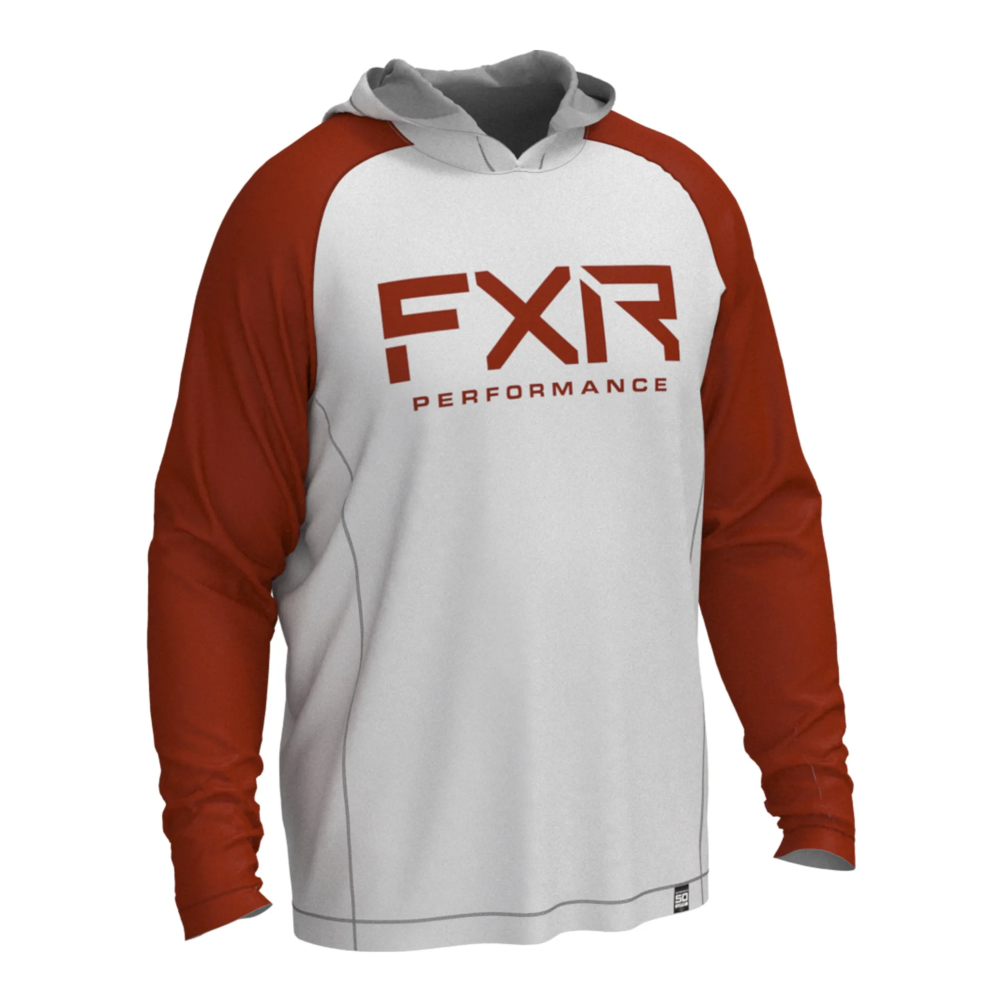 FXR  Grey Rust Attack UPF Pullover Hoodie Lightweight Comfy 50  Sunshield Hooded