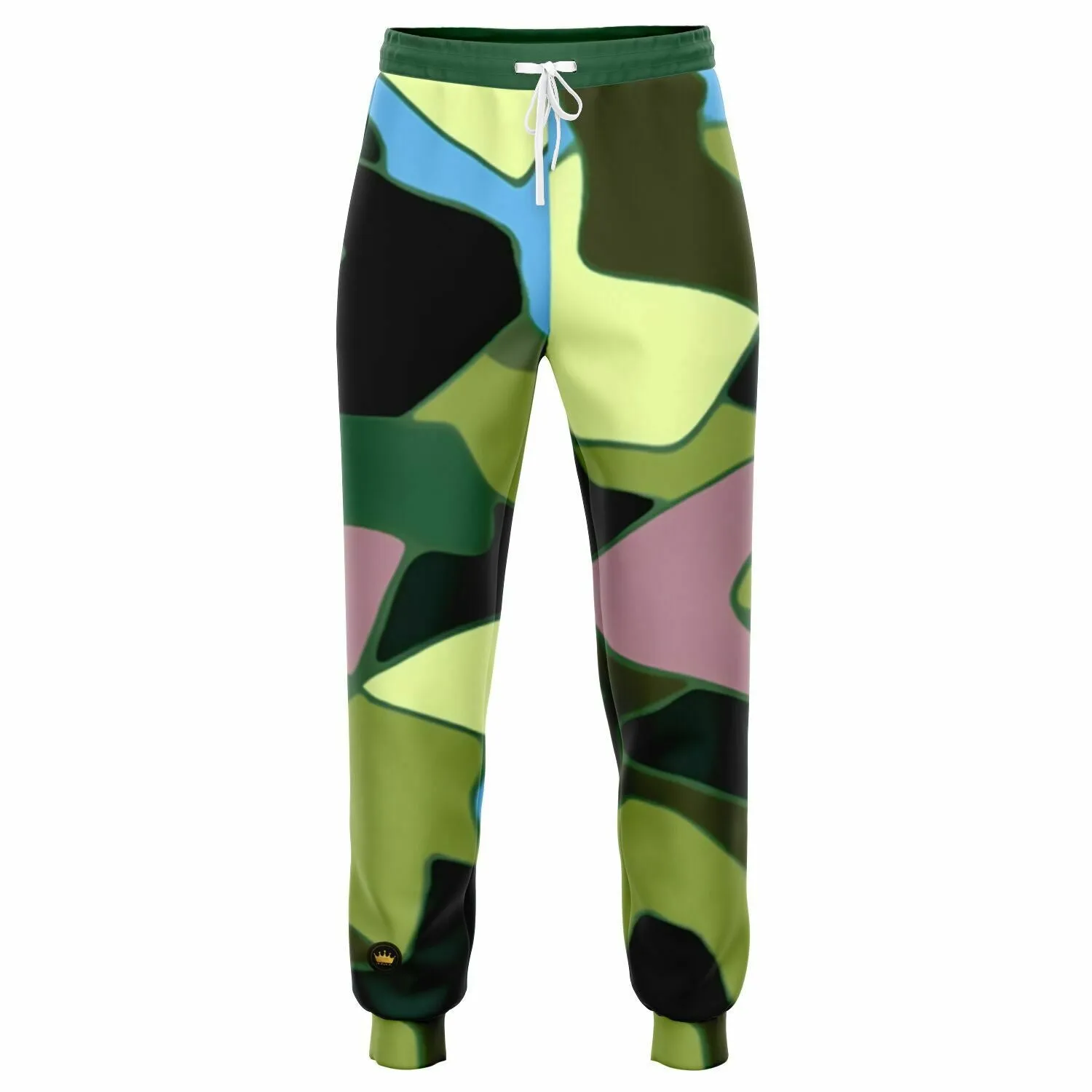 Green Purpalicious Eco-Poly Camo Unisex Joggers