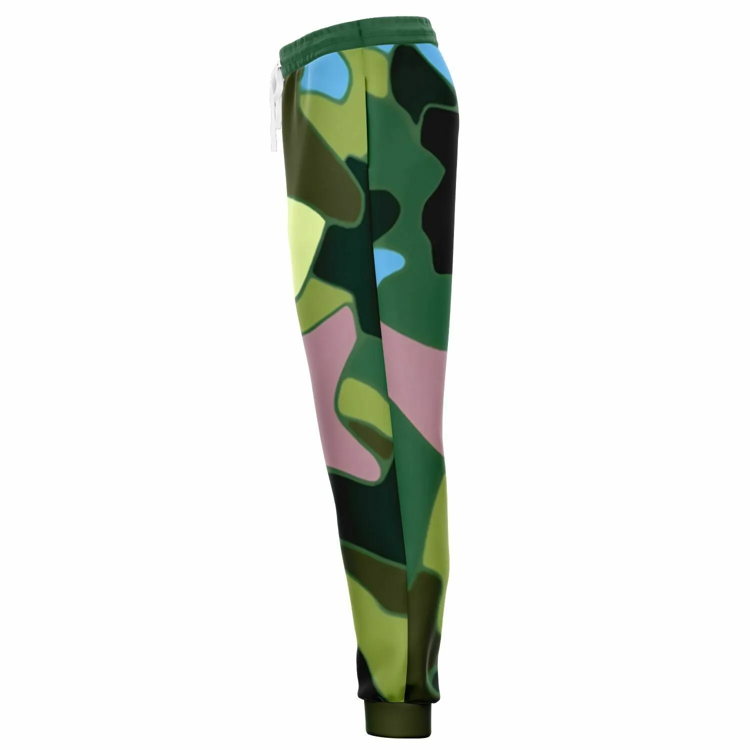 Green Purpalicious Eco-Poly Camo Unisex Joggers