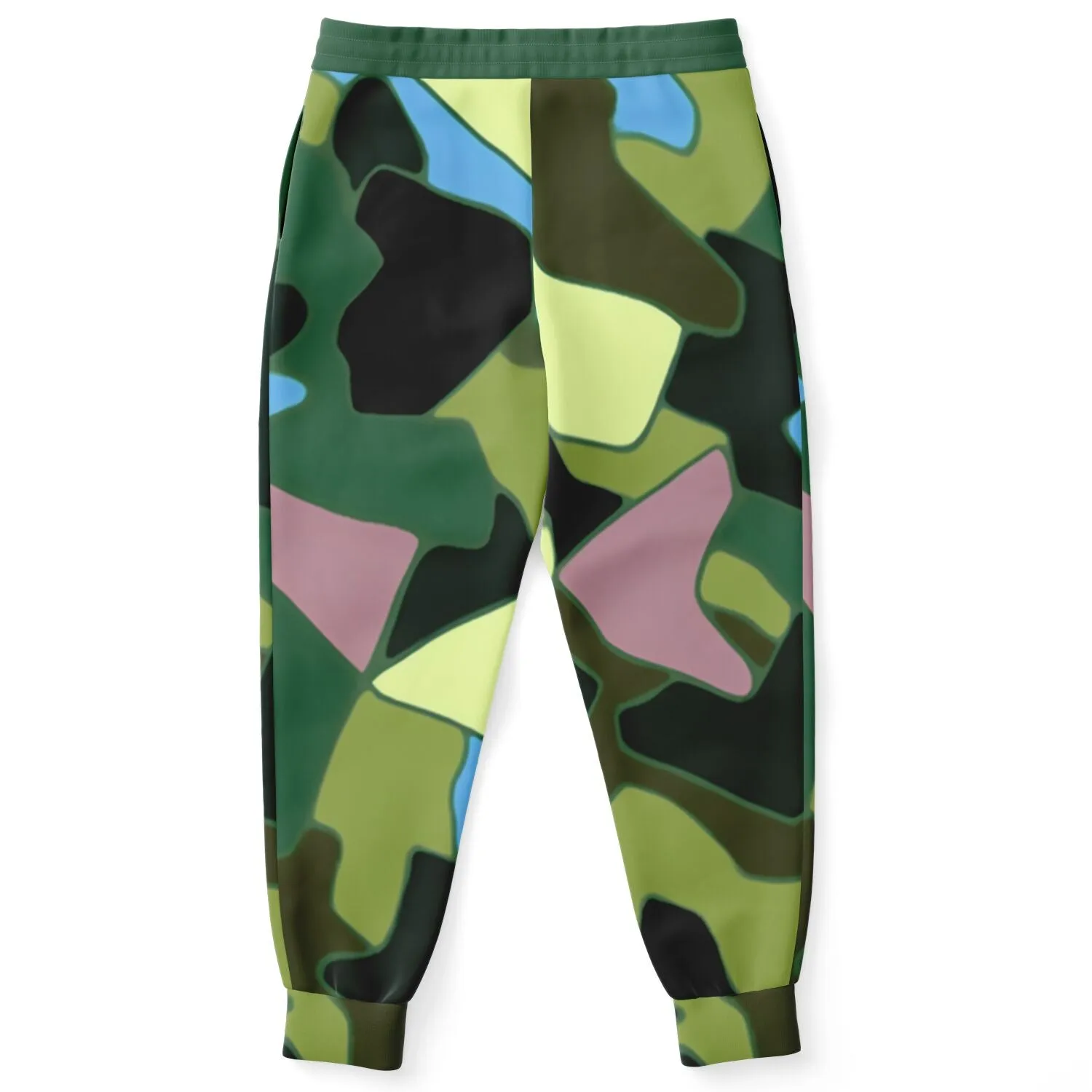 Green Purpalicious Eco-Poly Camo Unisex Joggers