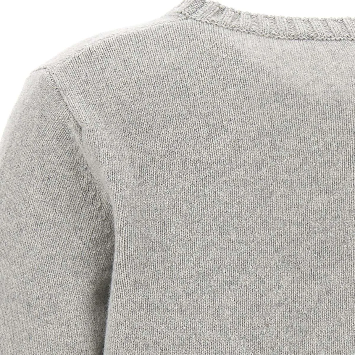 Grey Wool and Cashmere Sweater for Women