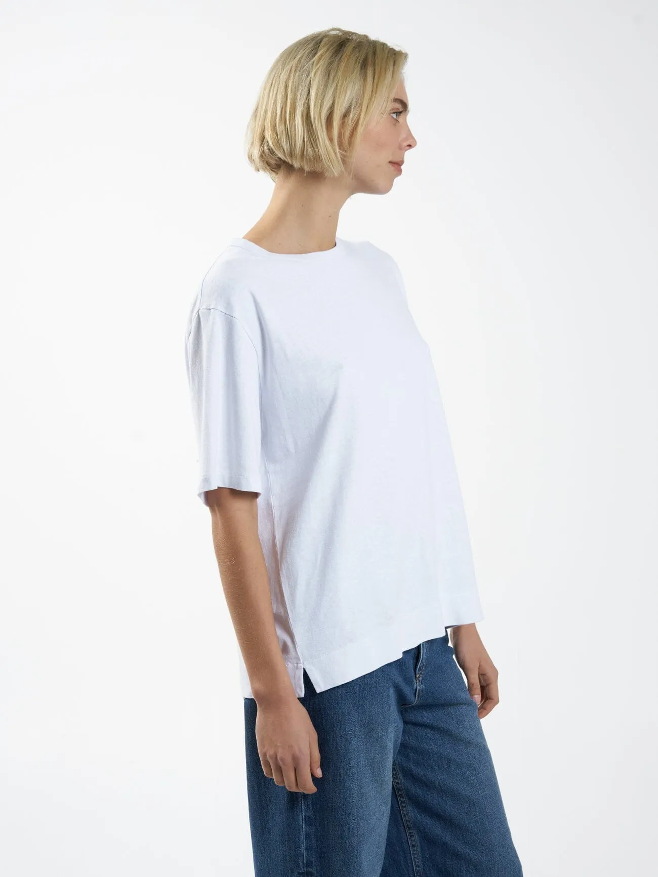 Hemp Box Tee - White