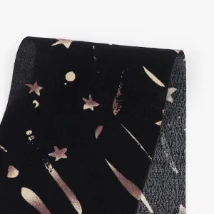 Ink Stars Viscose Crepe - Midnight