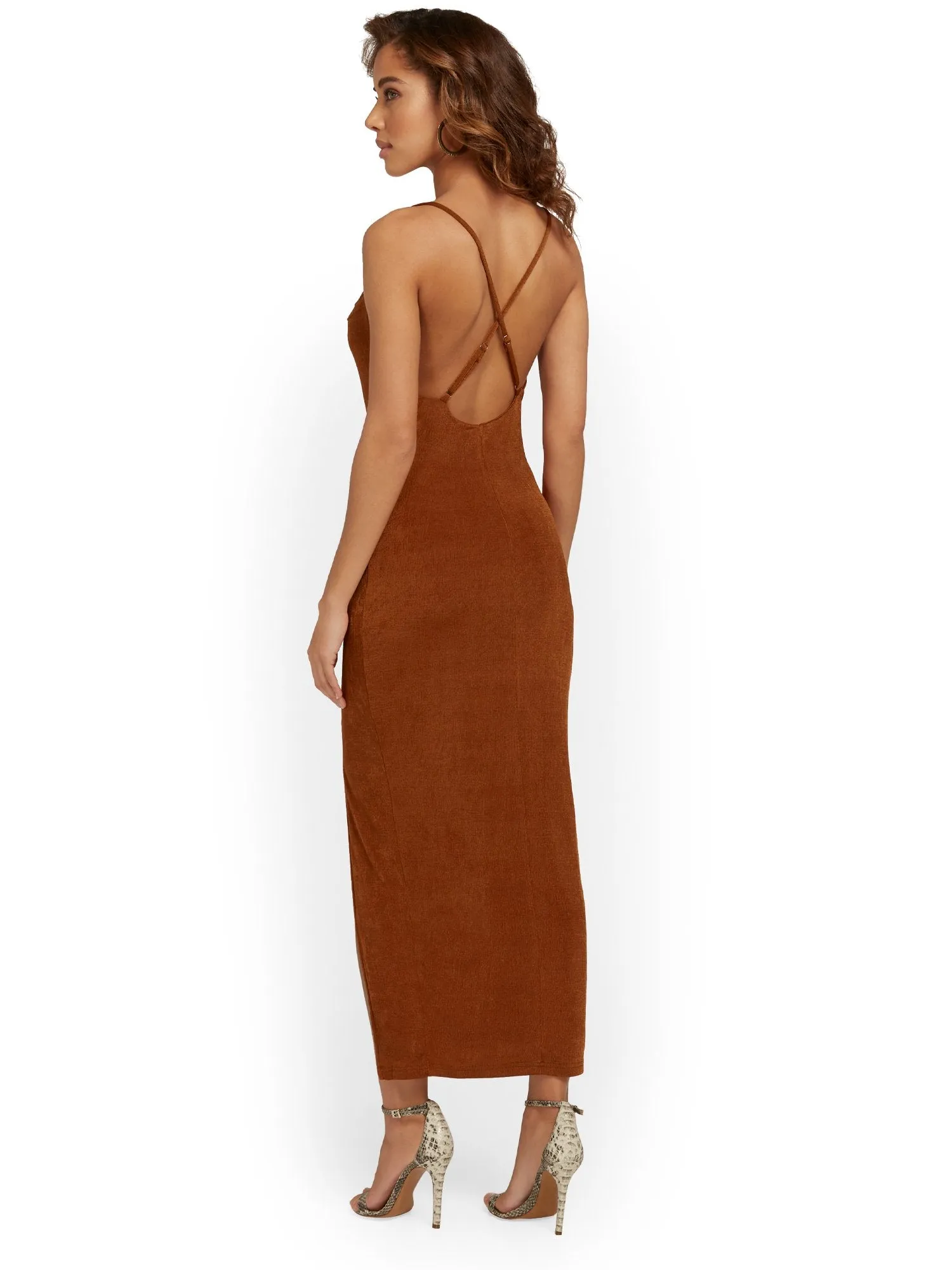 Lena Cowl-Neck Midi Dress - Brands We Love