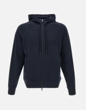 Men's Blue Cotton Lyocell Sweatshirt