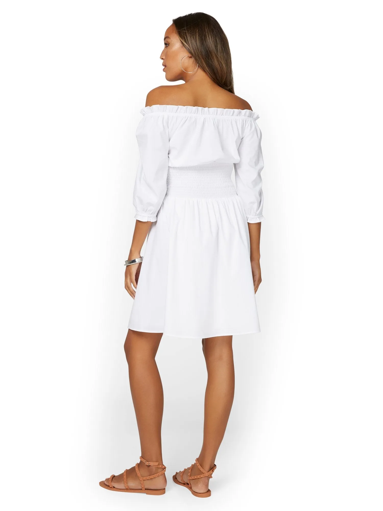 Off-The-Shoulder Corset Dress - Lily & Cali