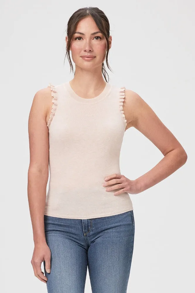 PAIGE Somi Sweater Tank in Light Pink Sparkle