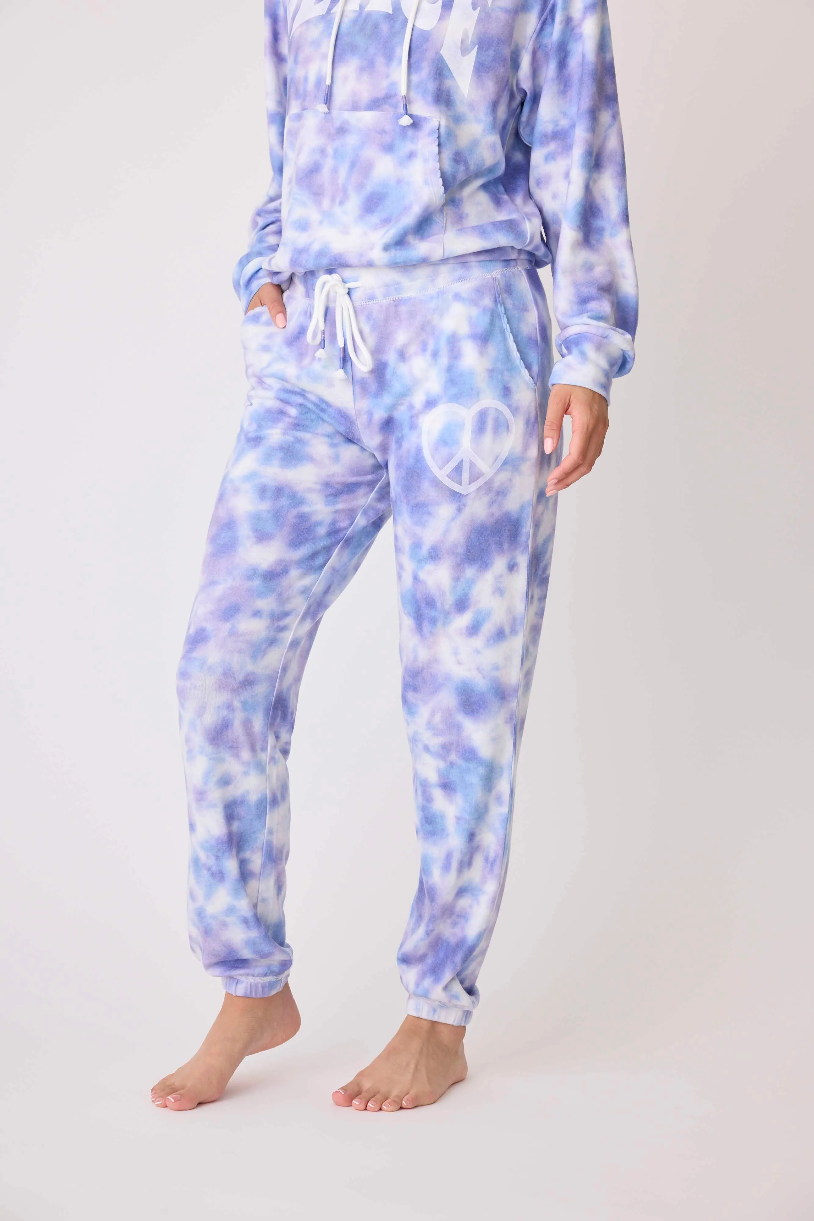 Peace & Love Ombre' Dye Jogger