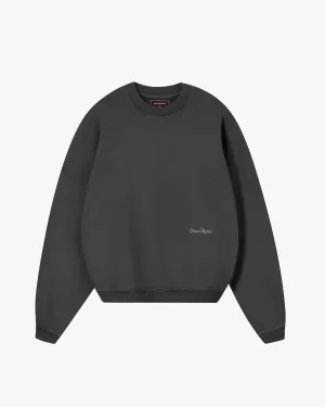 PERFECT BOXY CREWNECK ASH