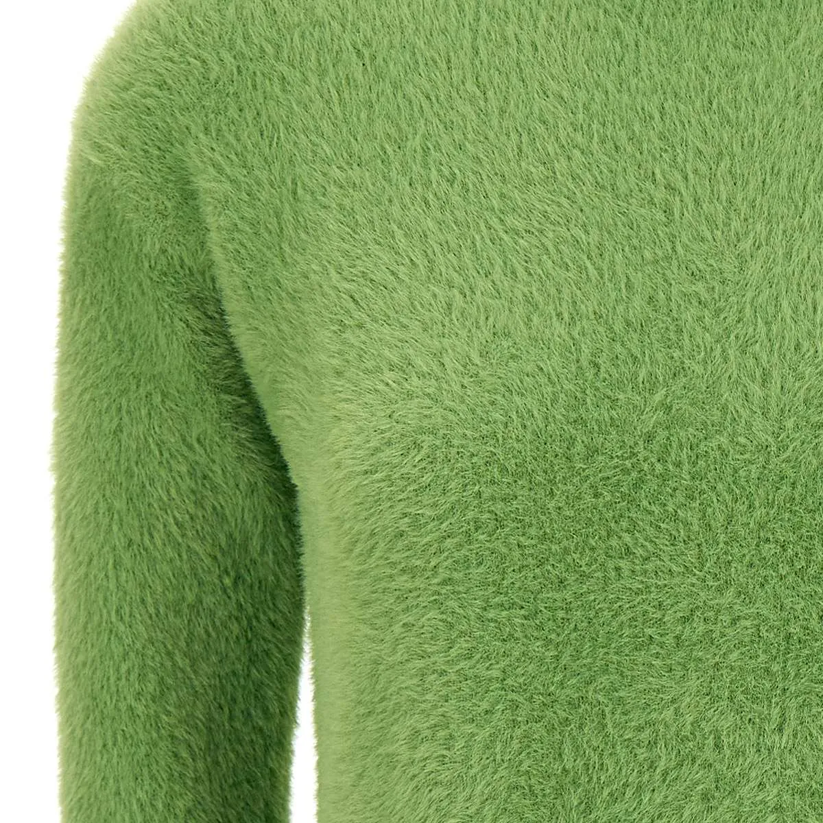 Pistachio Fur Effect Sweater