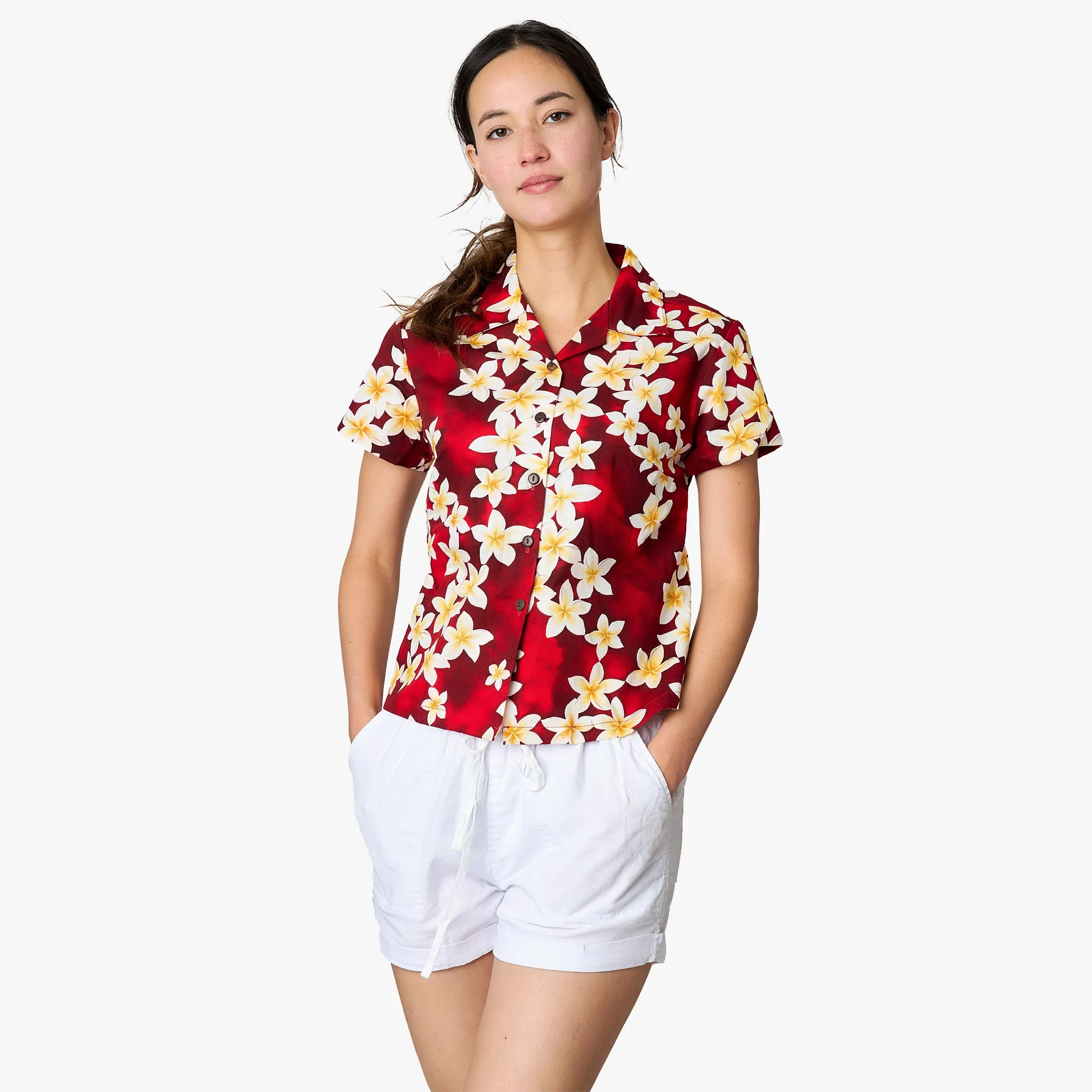 Plumeria Camp Blouse