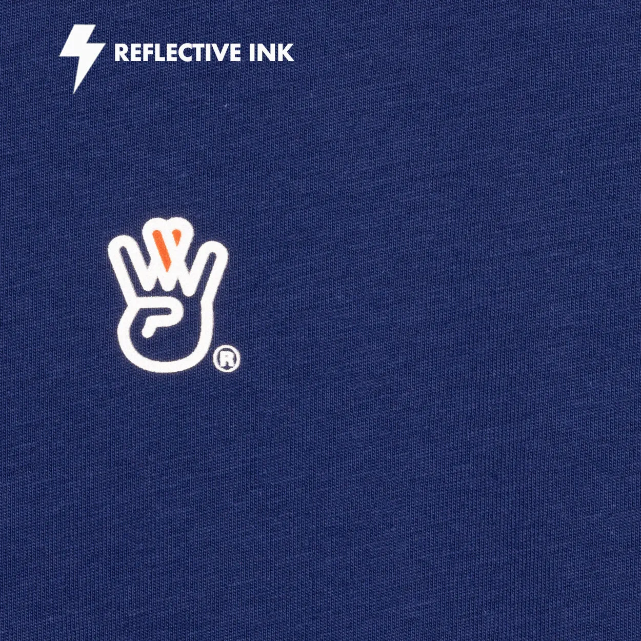 Reflective Logo Cobalt Tee