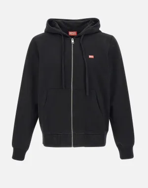 S-Ginn Black Hooded Sweater