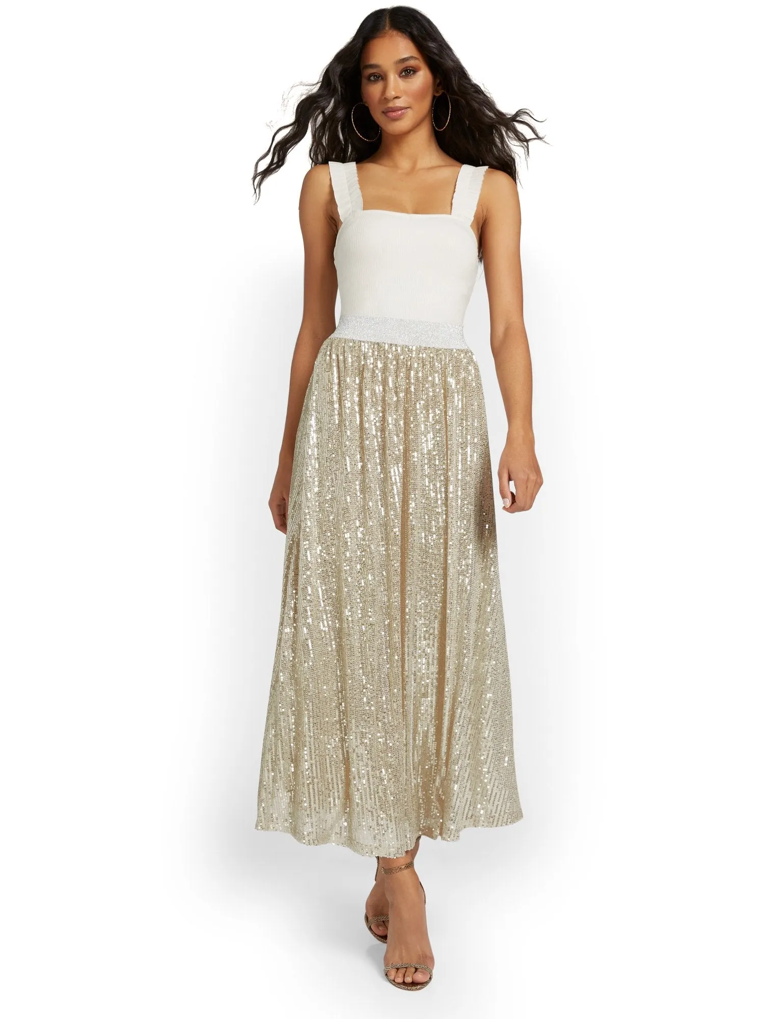 See And Be Seen Sequin Maxi Skirt - Brands We Love