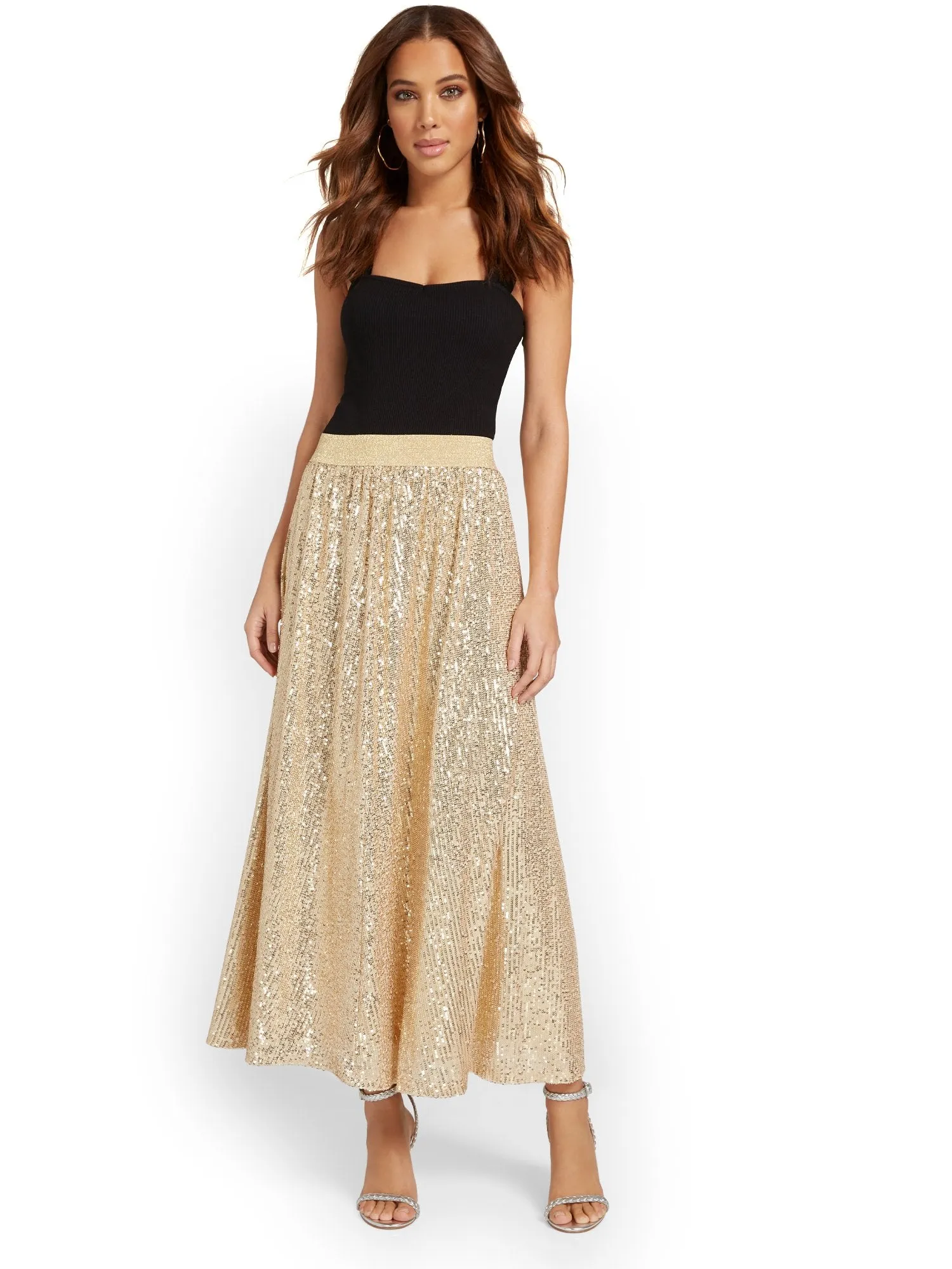 See And Be Seen Sequin Maxi Skirt - Brands We Love