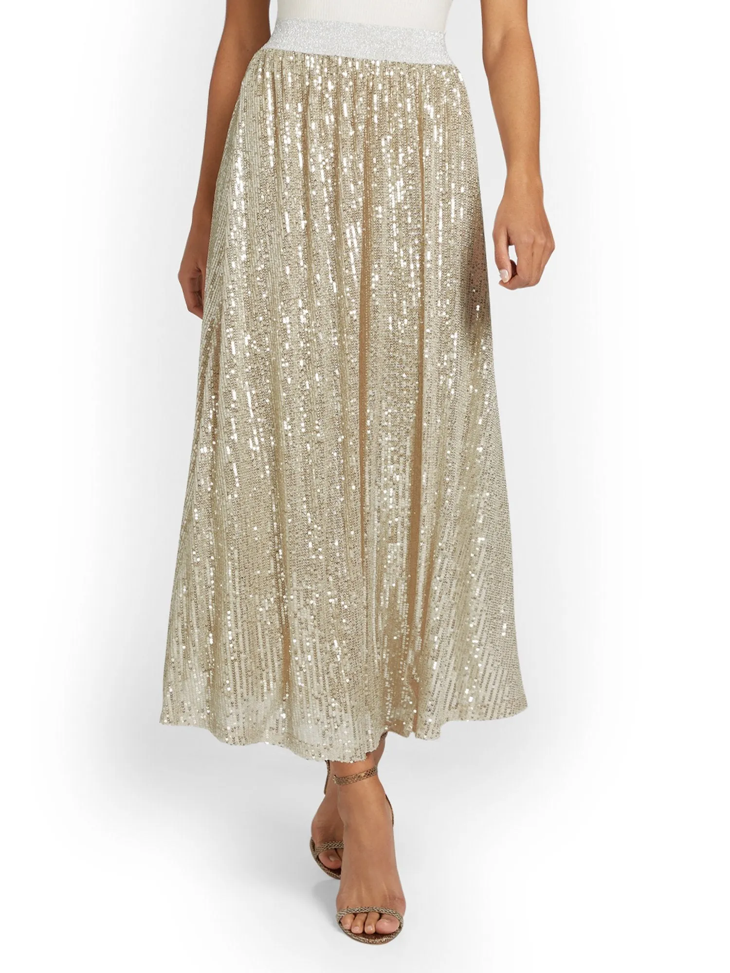 See And Be Seen Sequin Maxi Skirt - Brands We Love