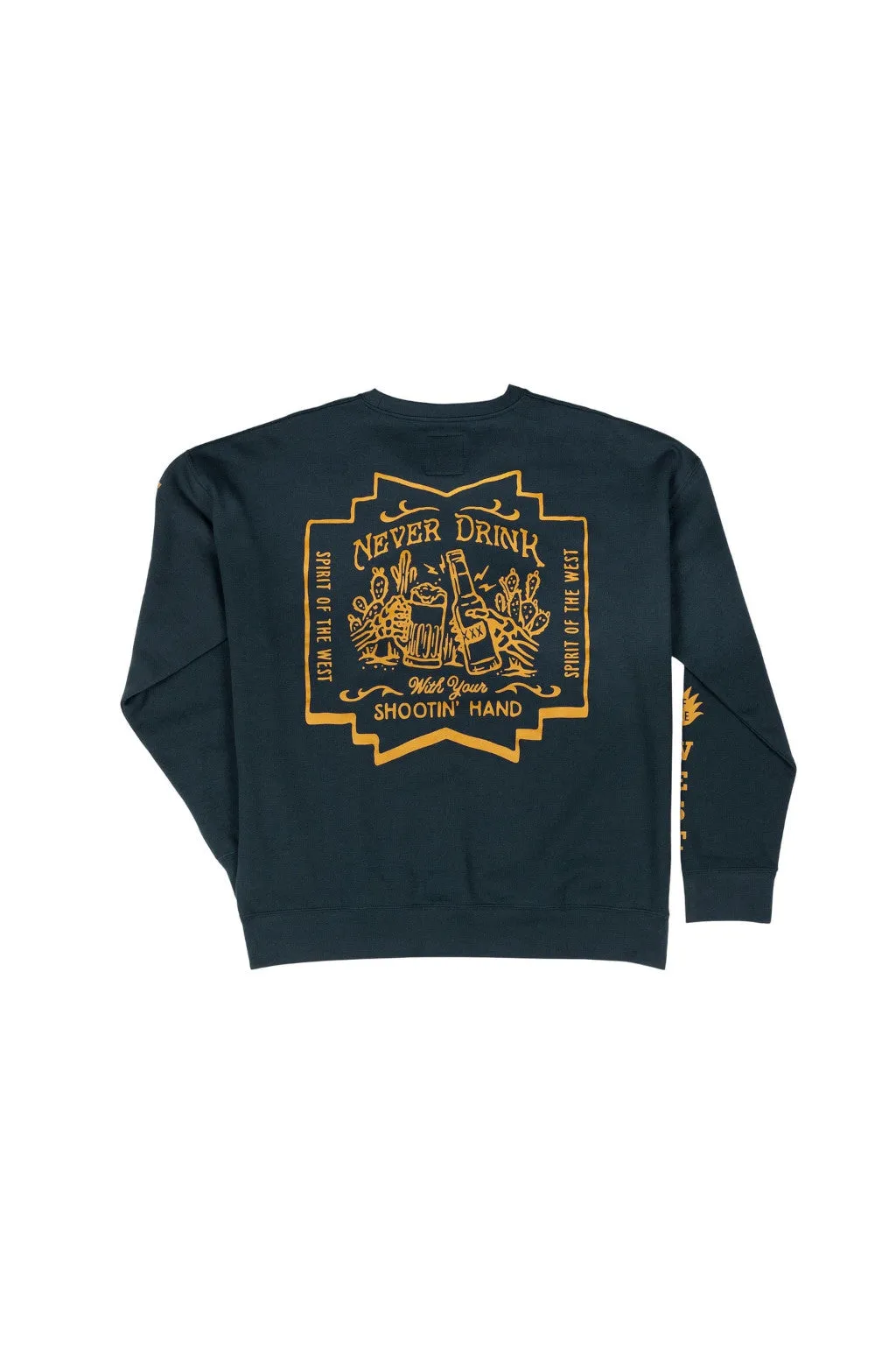 Sendero Provisions Shootin' Hand Sweatshirt Salud in Navy