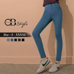 SKINNY ELASTIC SLIM PANTS