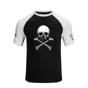 SKULL RAGLAN GRAPHIC TEE