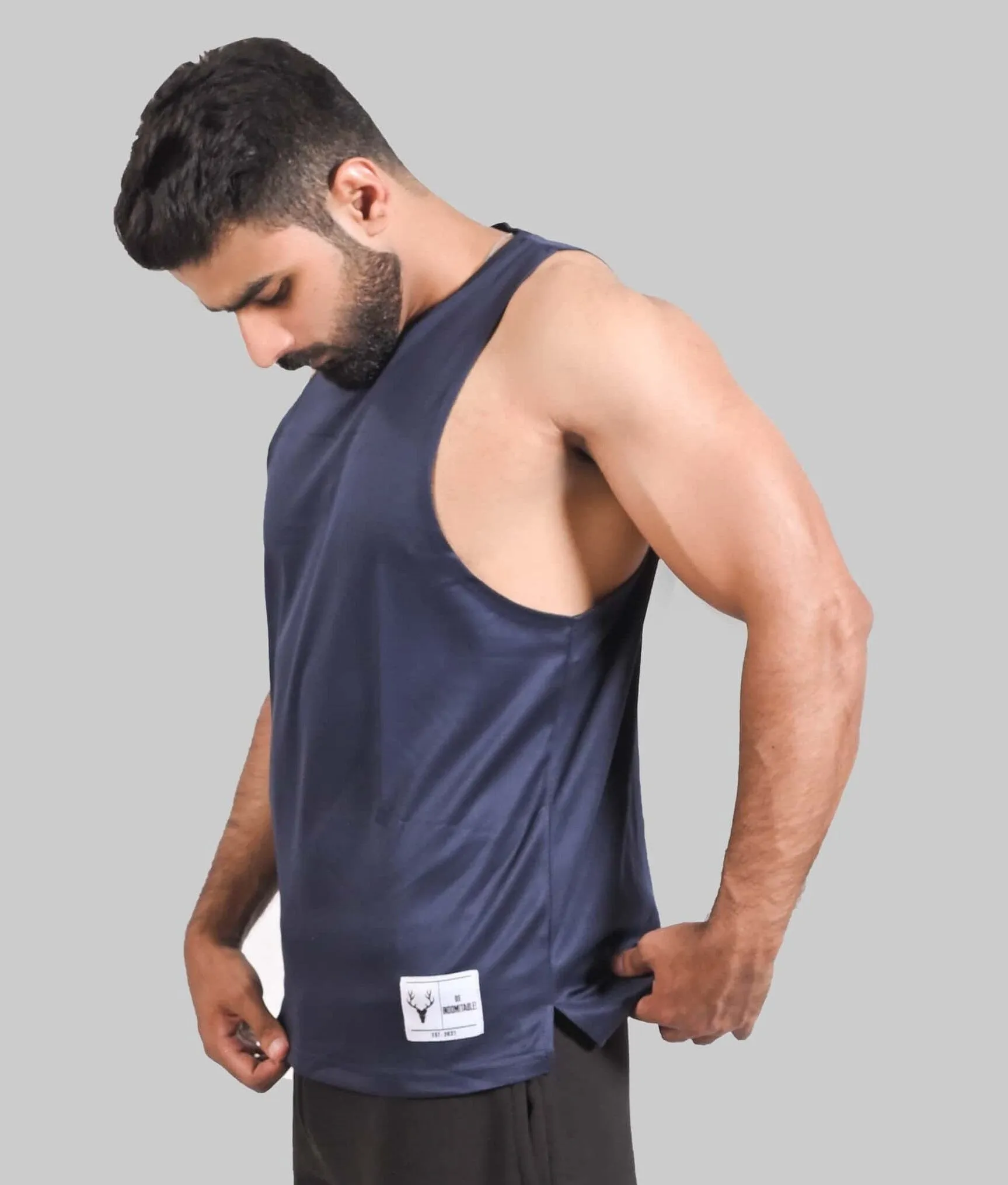 SLC Dri-Fit Drop Arm Tanktop (NAVY BLUE)