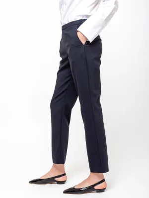 Slim Pull On Pant - Navy