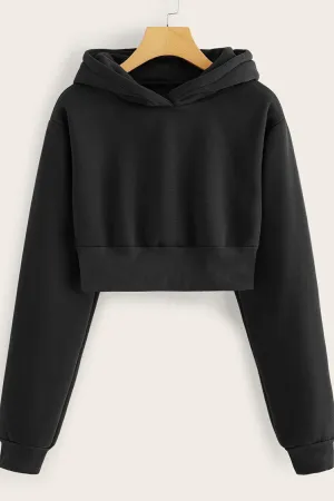 Solid black sweatshirt