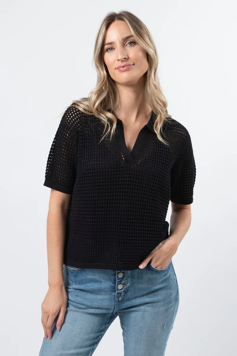 Stella   Gemma - Jonah Knit Top - Black