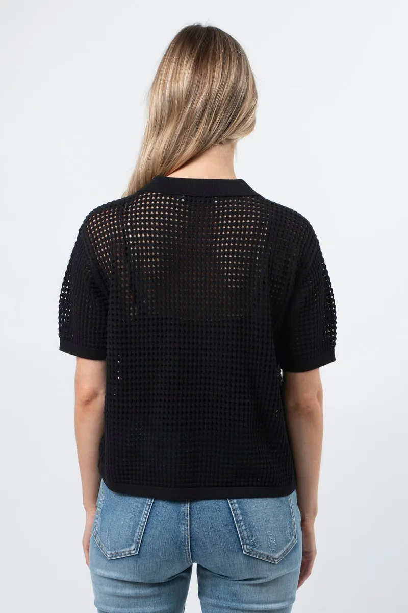 Stella   Gemma - Jonah Knit Top - Black