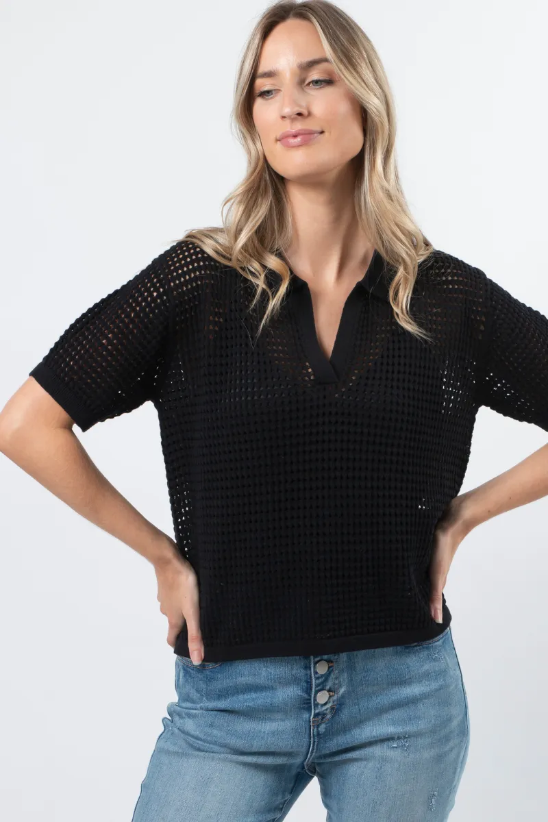 Stella   Gemma - Jonah Knit Top - Black