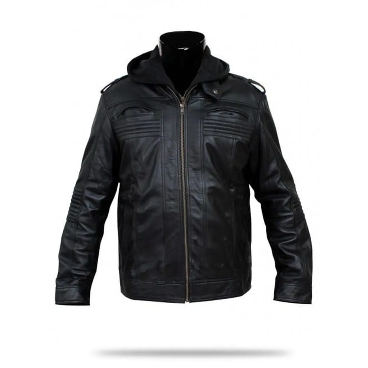 Stylish Black Leather Jacket Men